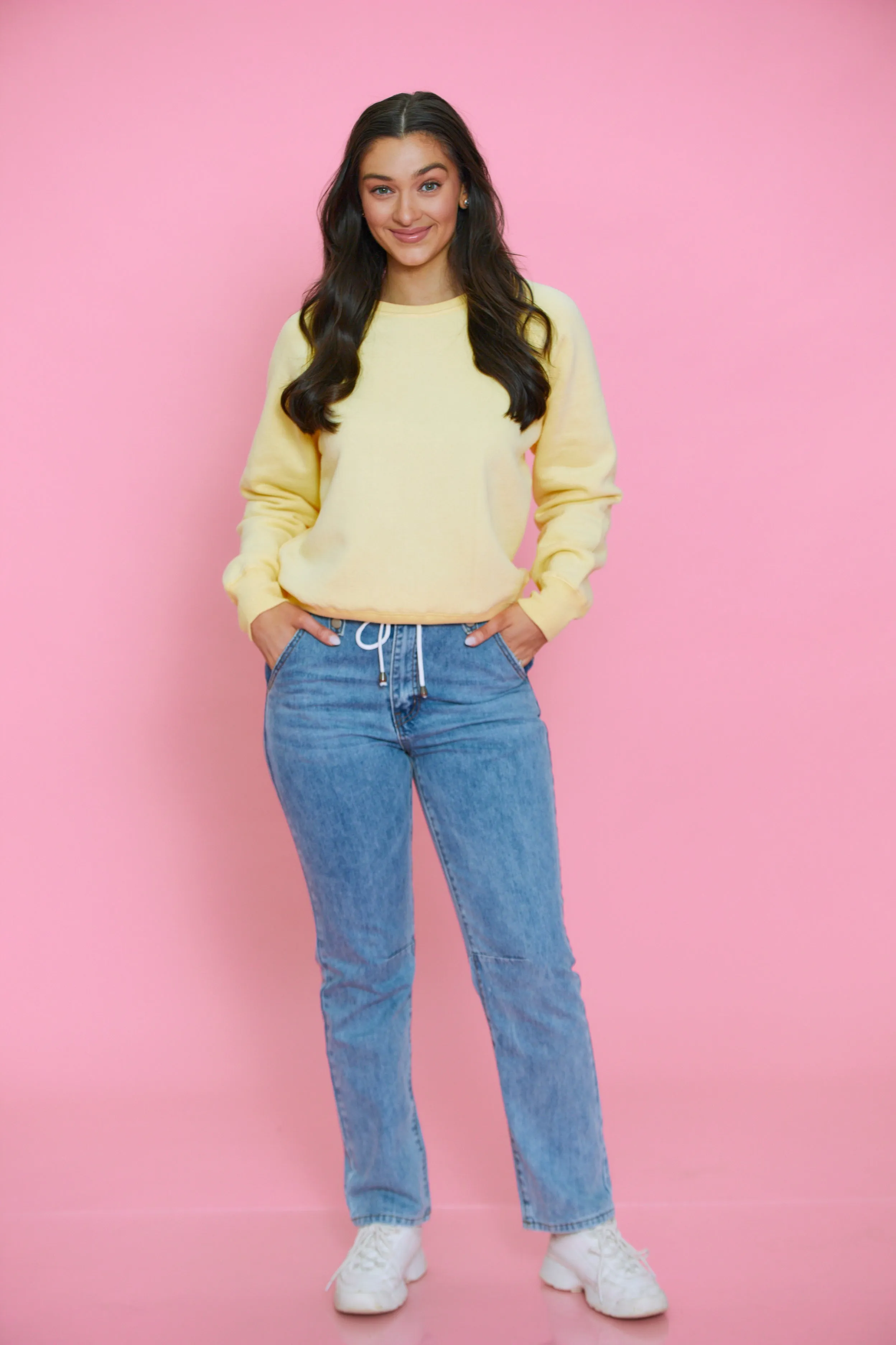 Easy Like Sunday Drawstring Jeans