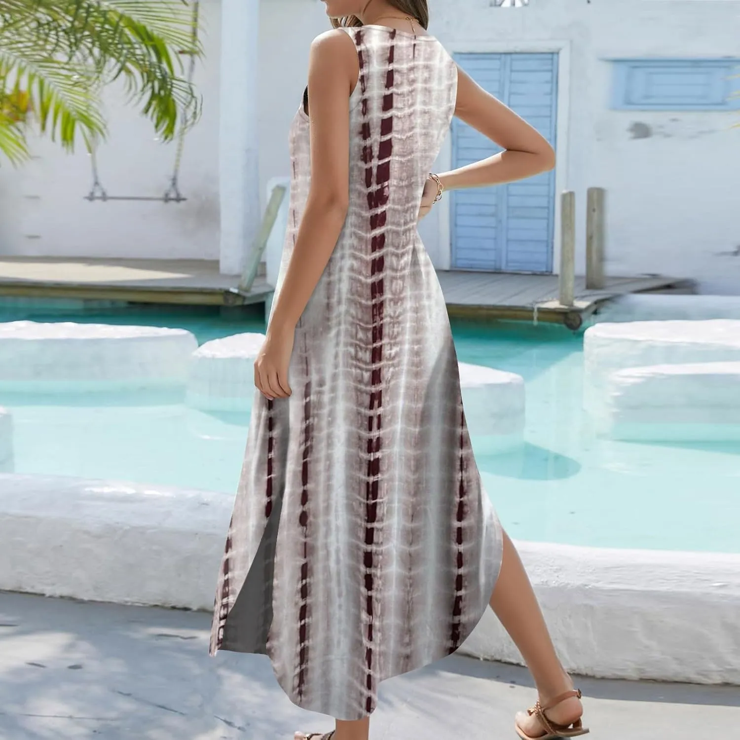 Elegant Sleeveless Maxi Dress for Women 2025 Dresses for Women, Resort Wear, and Hawaiian Sun Dress