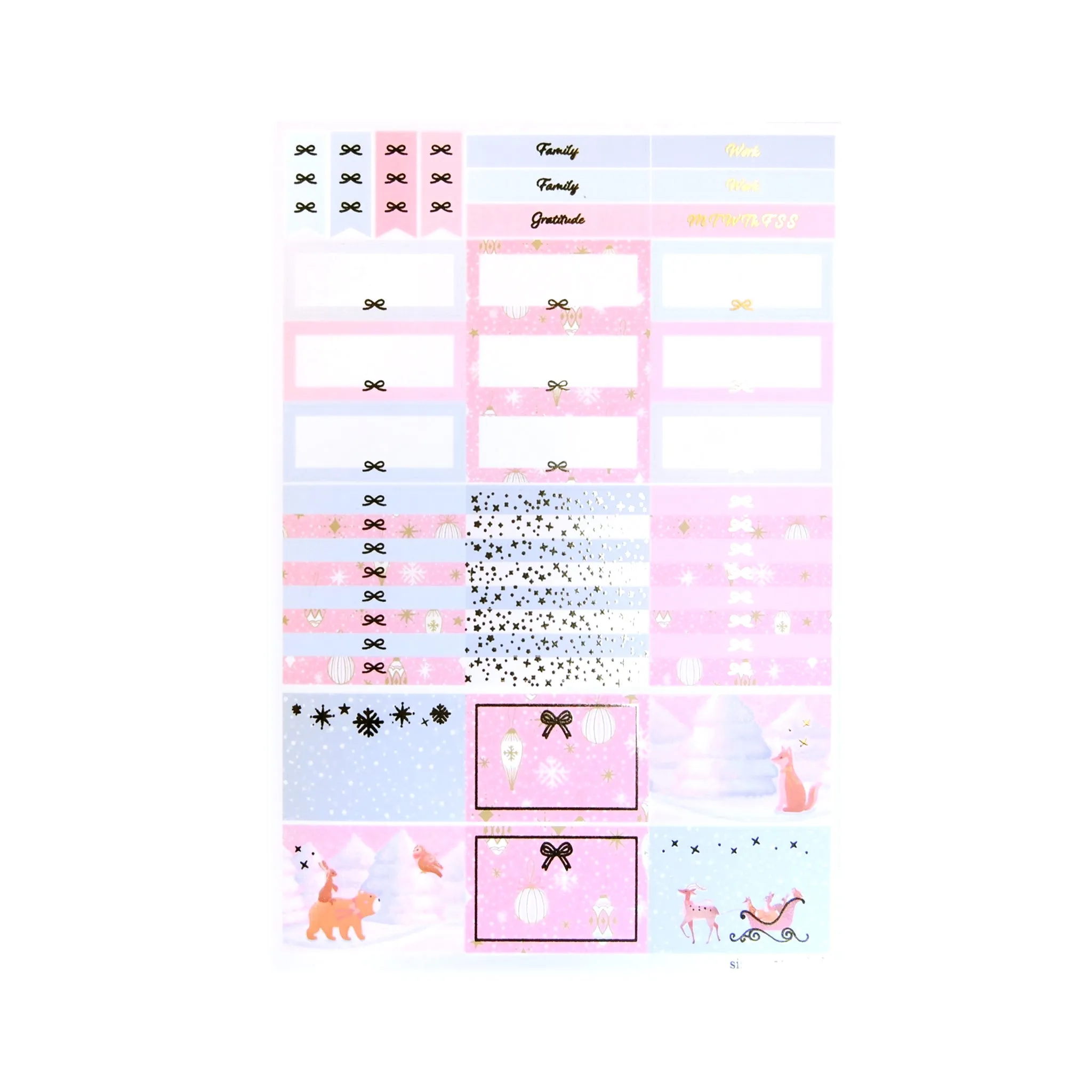 Festive Forest Luxe Sticker Kit   date dots (you pick)