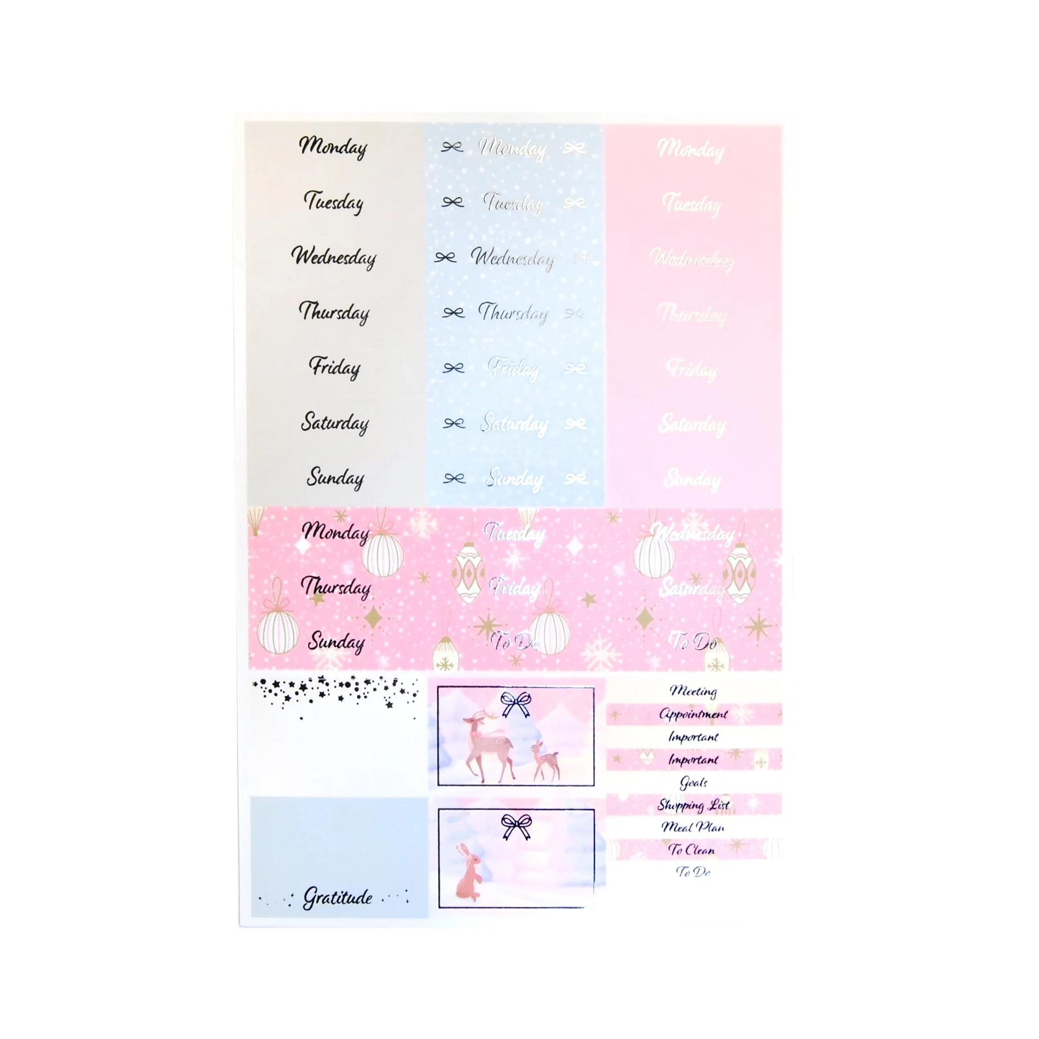 Festive Forest Luxe Sticker Kit   date dots (you pick)