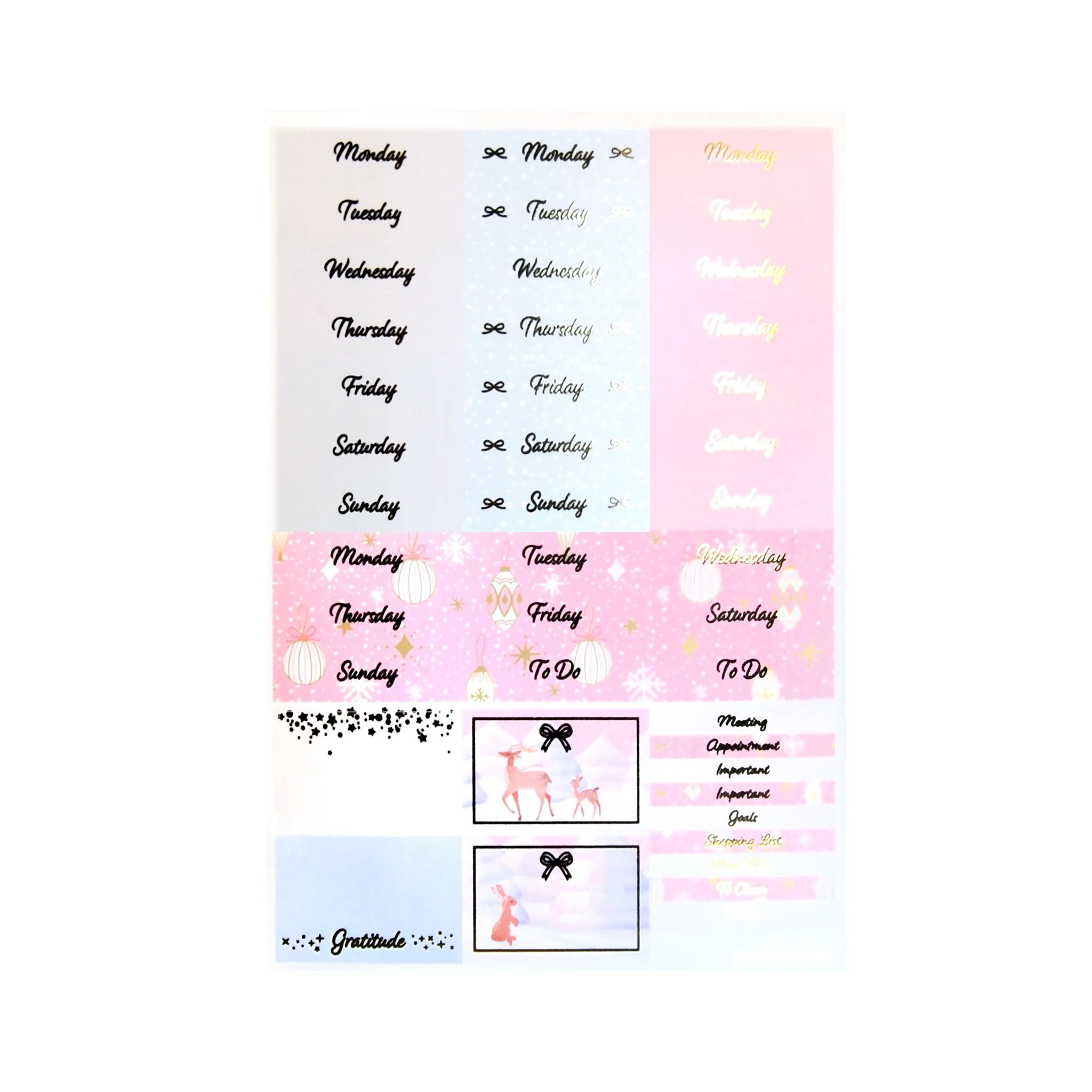 Festive Forest Luxe Sticker Kit   date dots (you pick)