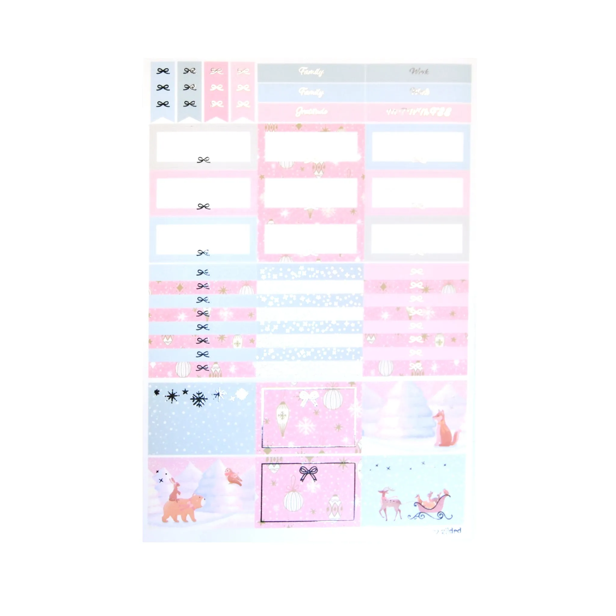 Festive Forest Luxe Sticker Kit   date dots (you pick)