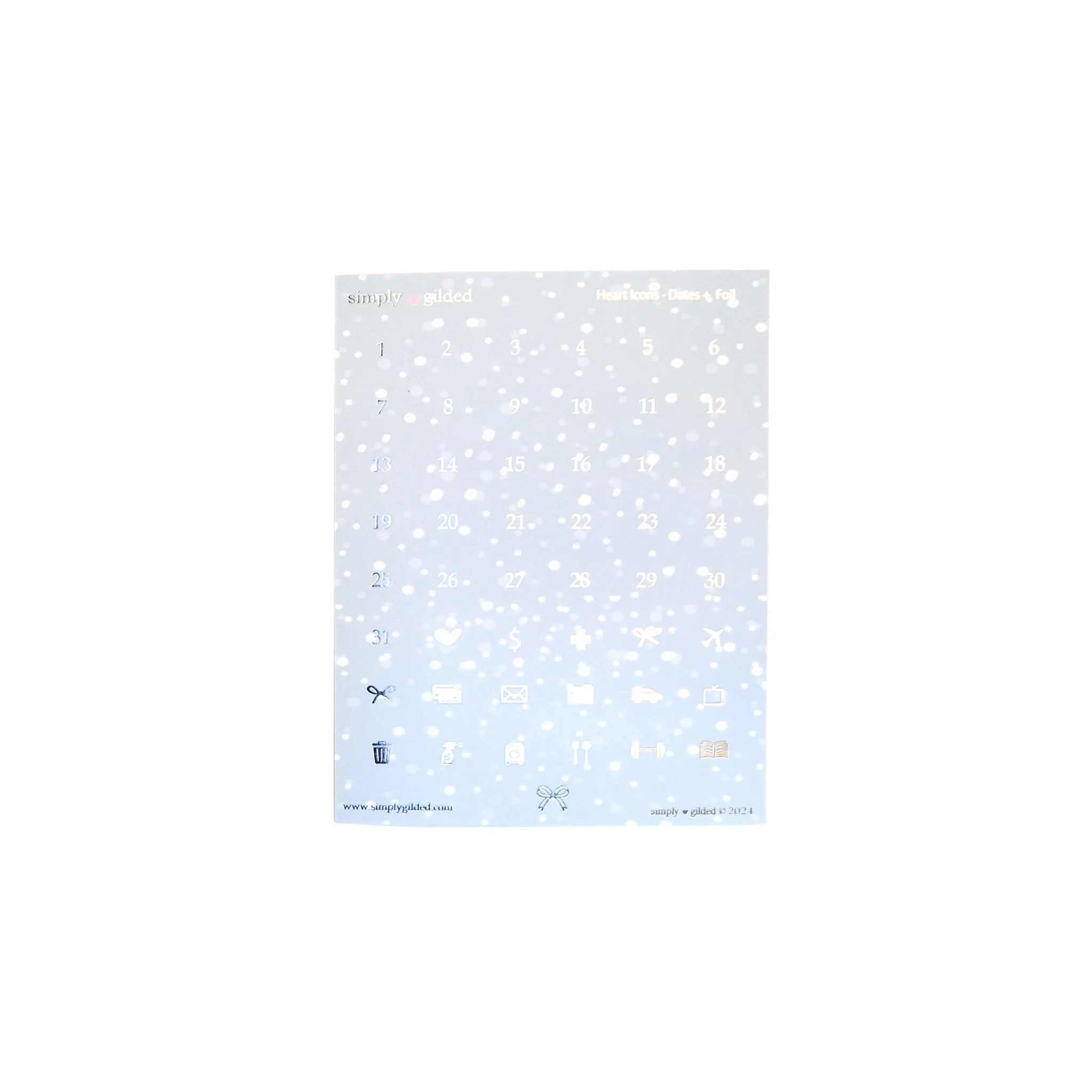 Festive Forest Luxe Sticker Kit   date dots (you pick)