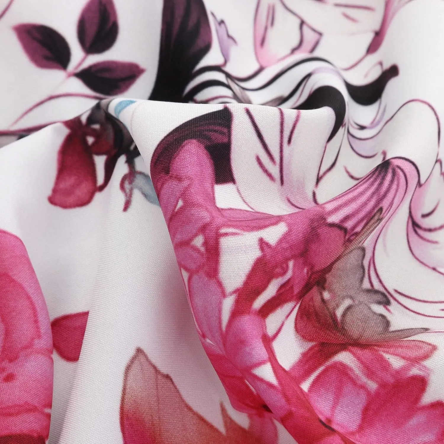 Floral Dress for Women Elegant V Neck Sleeveless Ruffle Bohemian Dresses with Pocket Summer Causal Boho Maxi Sundress