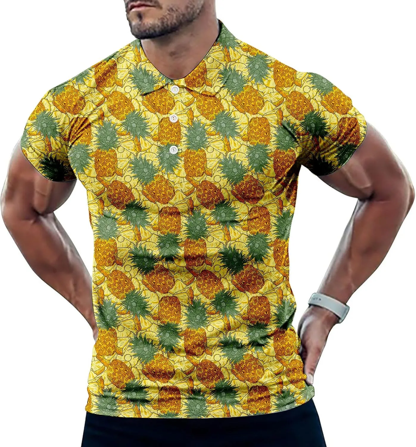 Golf Shirts for Men Dry Fit Classic Sunglass Rubber Duck Short Sleeve Casual Outfit Polo Shirt