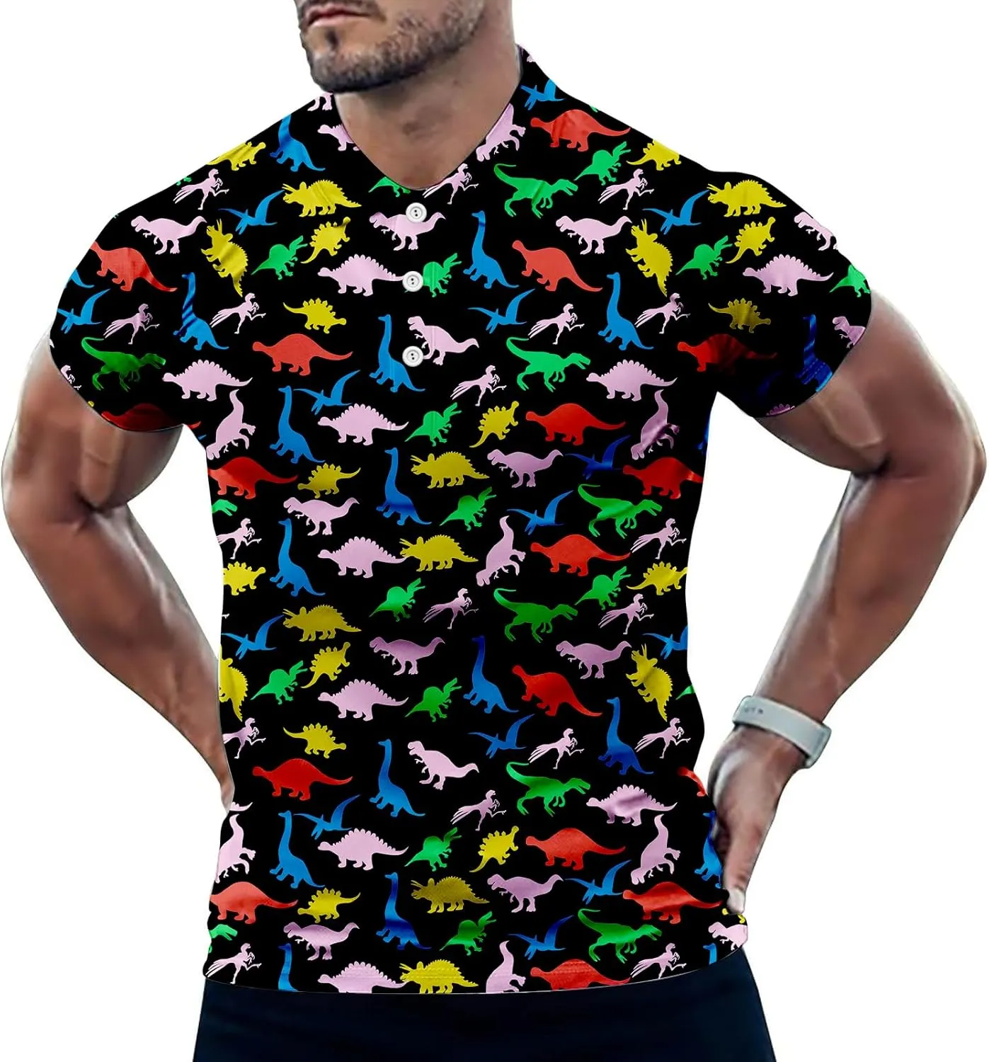 Golf Shirts for Men Dry Fit Classic Sunglass Rubber Duck Short Sleeve Casual Outfit Polo Shirt