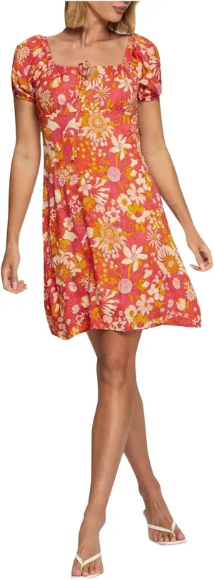 HHmei Women Floral Print Bodycon Derss Elegant Sleeveless Ruffle Mini Dress Party Dress