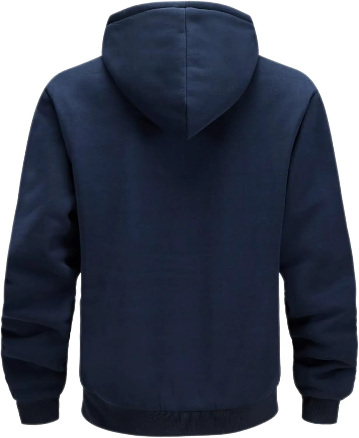 Hoodies for Men Heavyweight Sherpa Fleece Lined Sweatshirt Full Zip Up Thick Winter Coats Hooded Warm Jacket