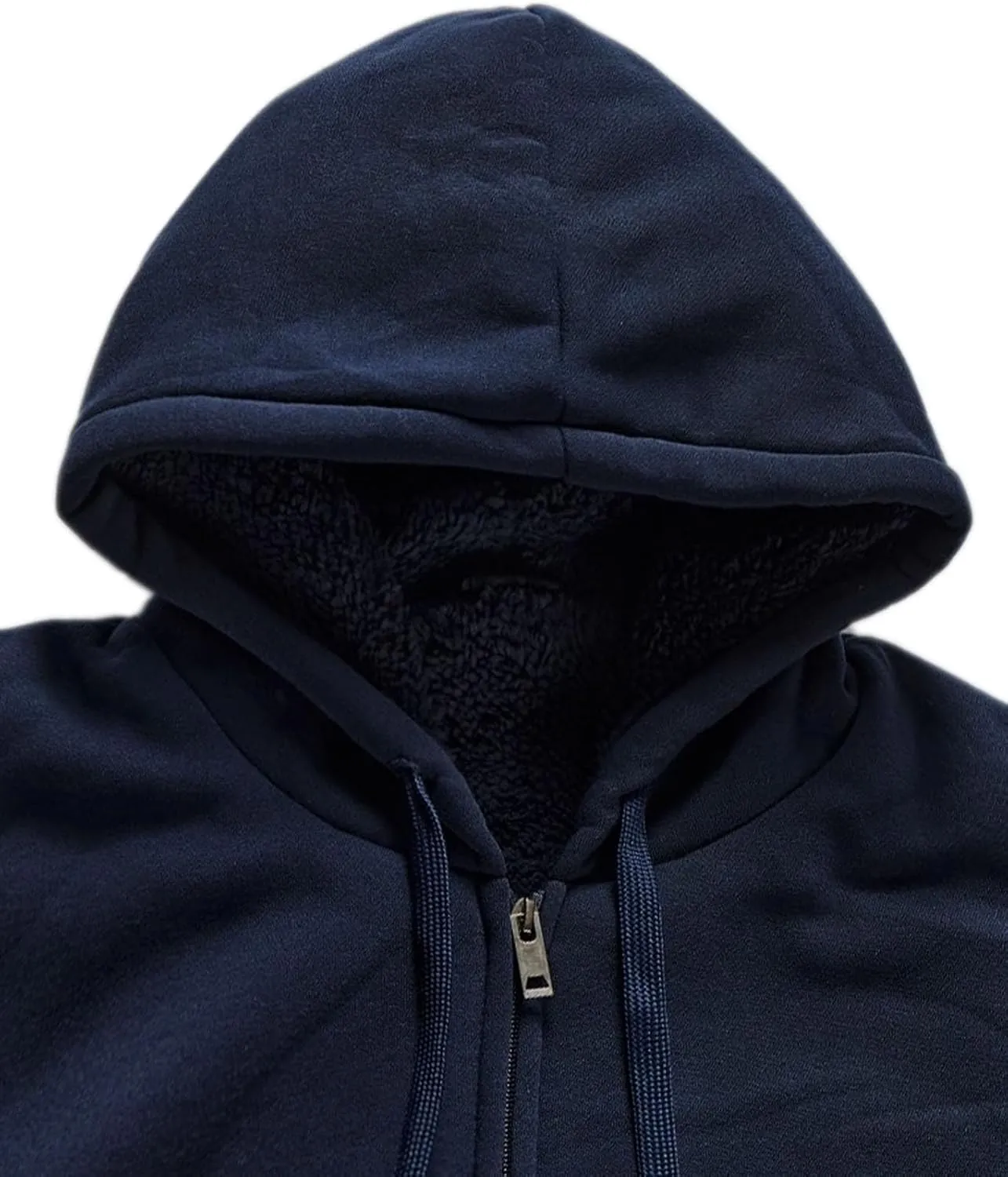 Hoodies for Men Heavyweight Sherpa Fleece Lined Sweatshirt Full Zip Up Thick Winter Coats Hooded Warm Jacket