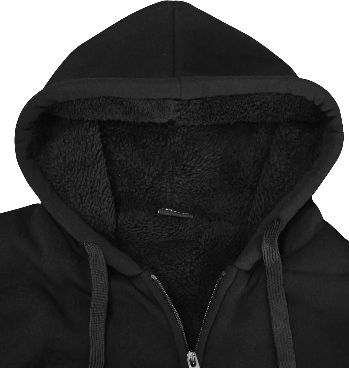Hoodies for Men Heavyweight Sherpa Fleece Lined Sweatshirt Full Zip Up Thick Winter Coats Hooded Warm Jacket