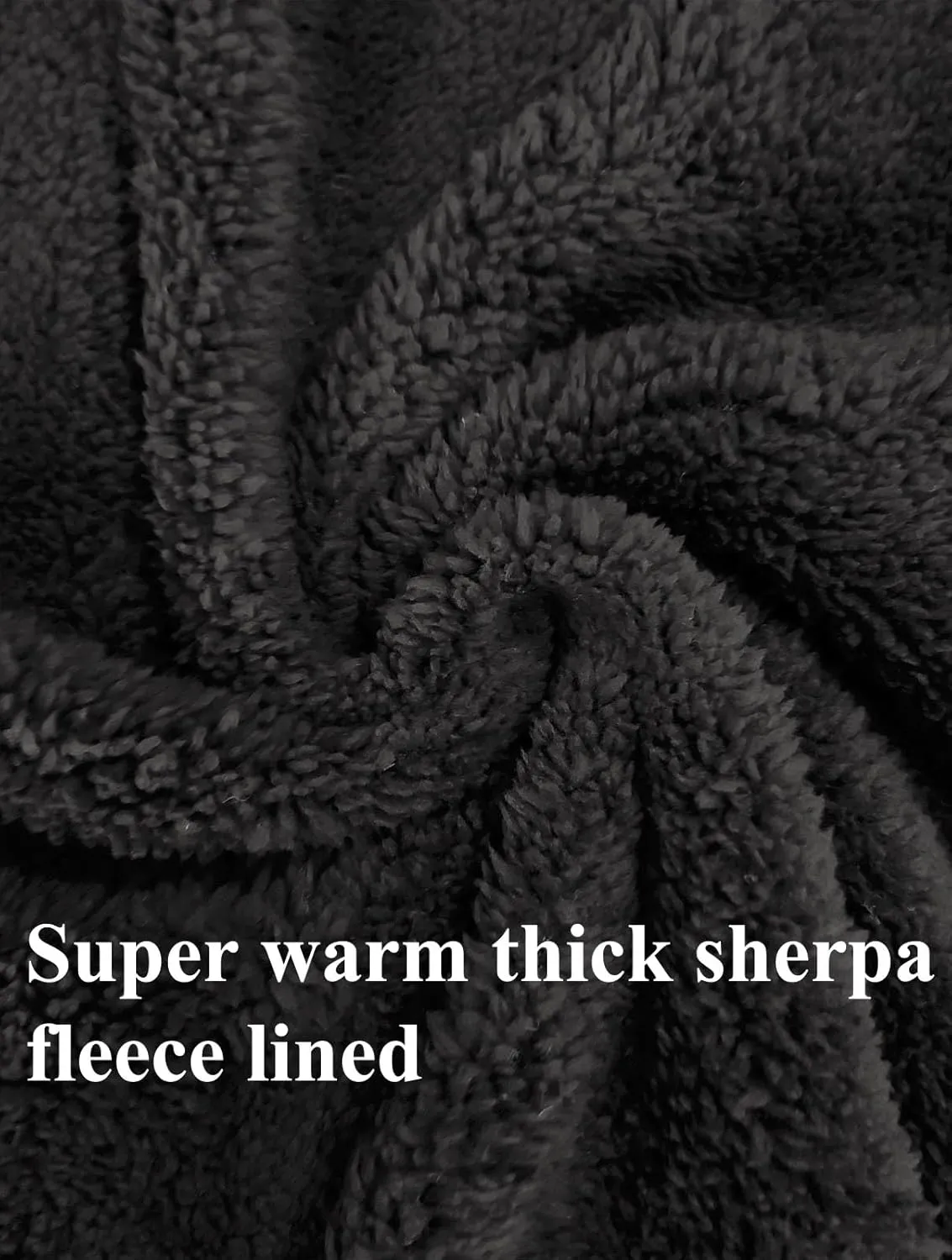 Hoodies for Men Heavyweight Sherpa Fleece Lined Sweatshirt Full Zip Up Thick Winter Coats Hooded Warm Jacket