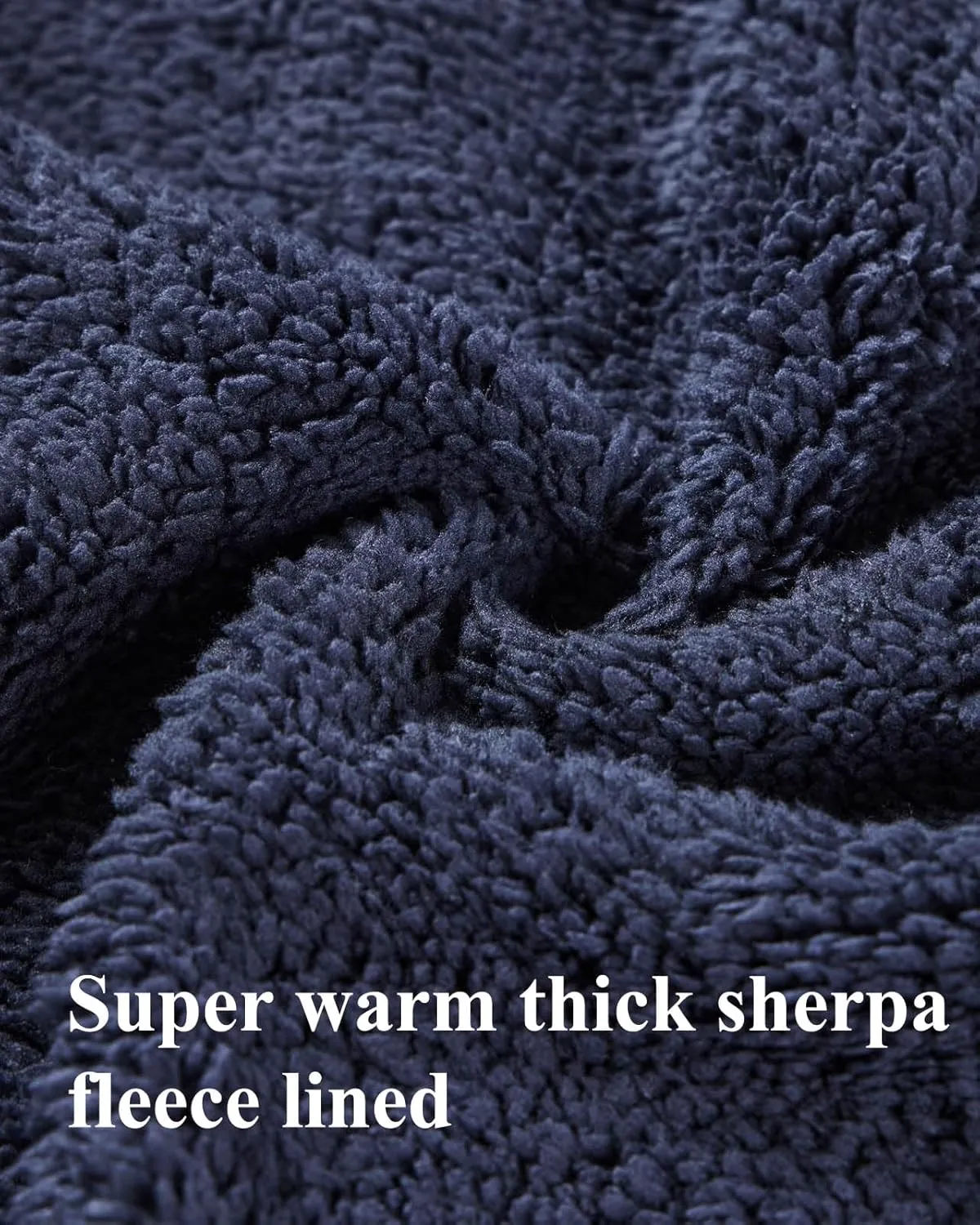 Hoodies for Men Heavyweight Sherpa Fleece Lined Sweatshirt Full Zip Up Thick Winter Coats Hooded Warm Jacket
