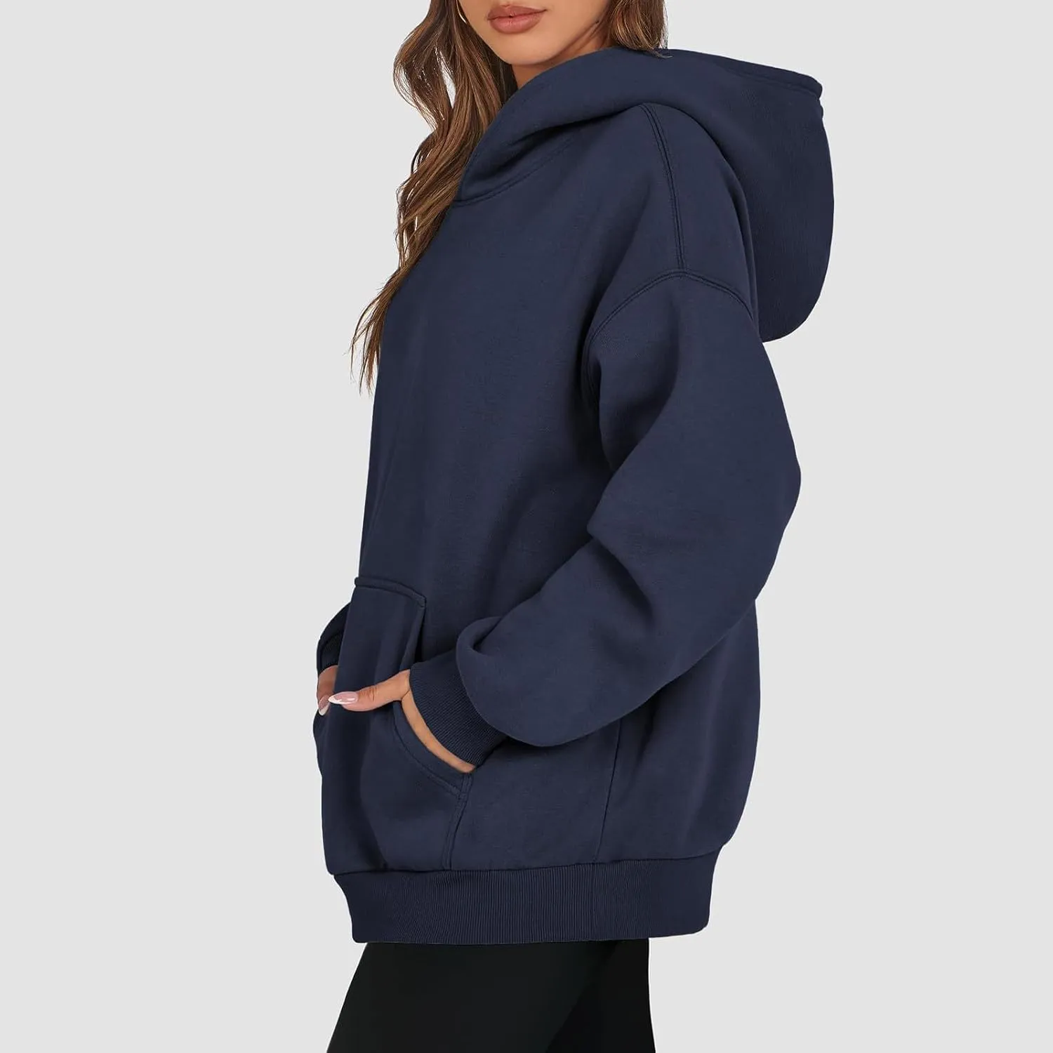 Hoodies for Women Trendy Oversized Hoodie Long Sleeve Y2k Hoodies Sweatshirt with Pockets Fleece Loose Fit Hoodie