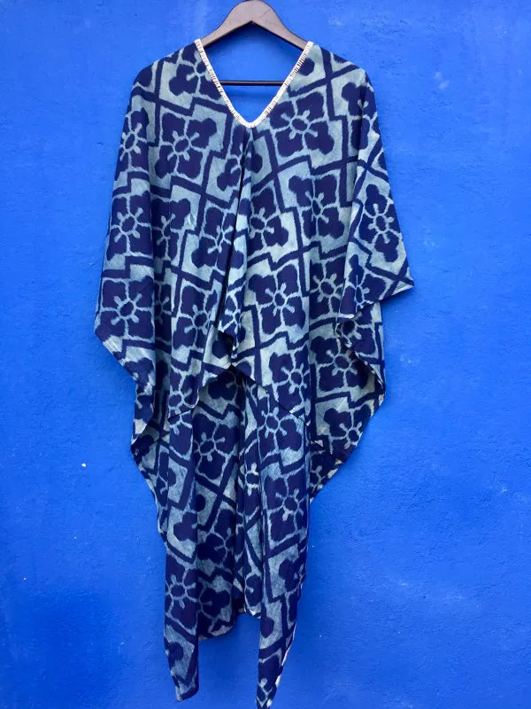 Indigo Kaftan Dress