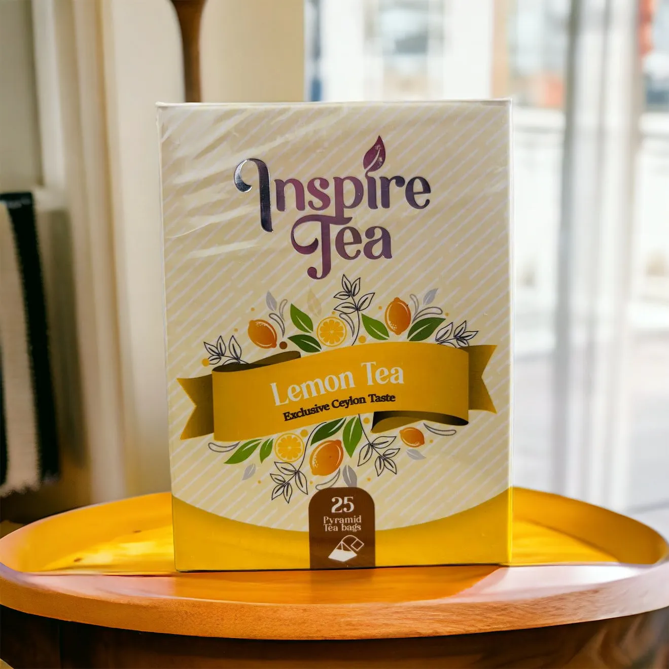 Inspire Lemon Tea 50g (25 Pyramid Tea Bags)
