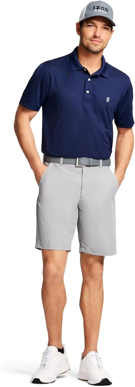 IZOD Mens 9.5"Micro Poly Classic Fit Golf Short
