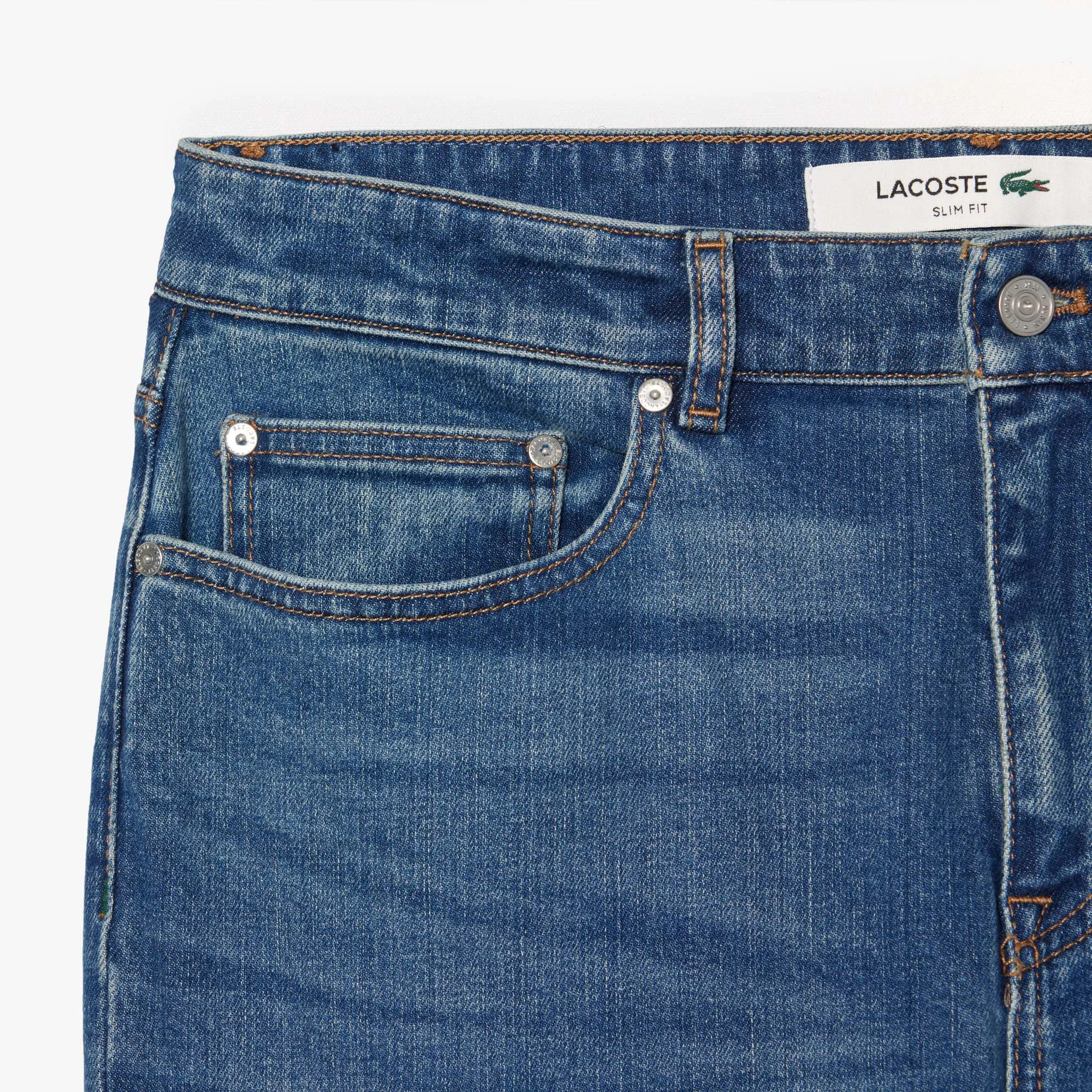 Jeans Hombre Cinco Bolsillos Slim Fit