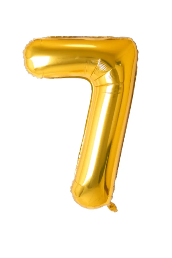 Jumbo Gold Number Balloon