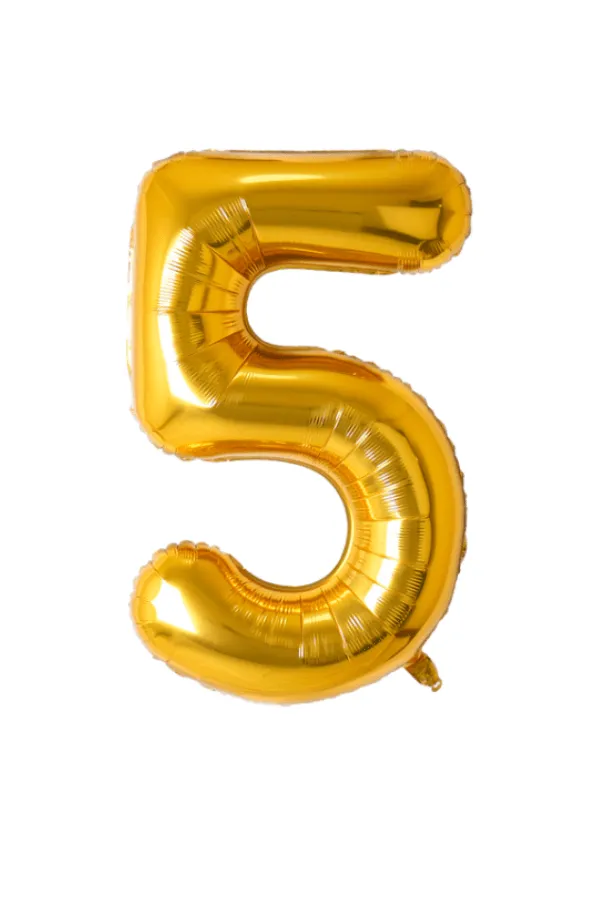 Jumbo Gold Number Balloon