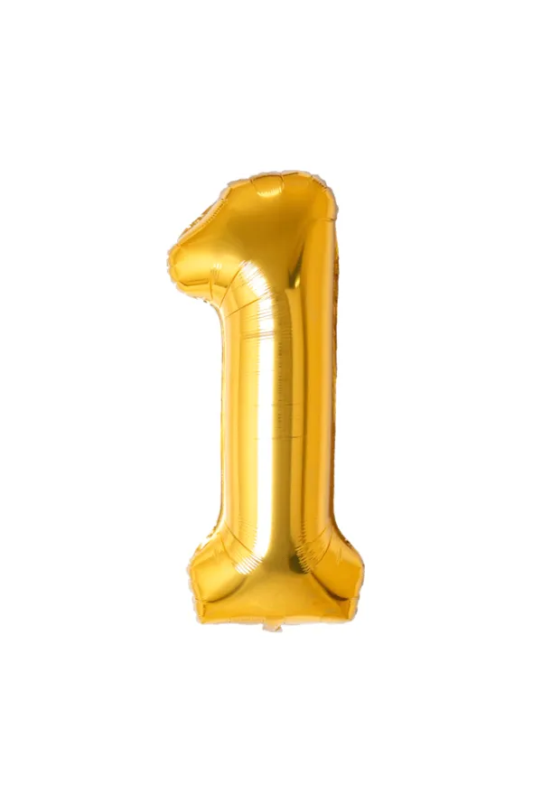 Jumbo Gold Number Balloon
