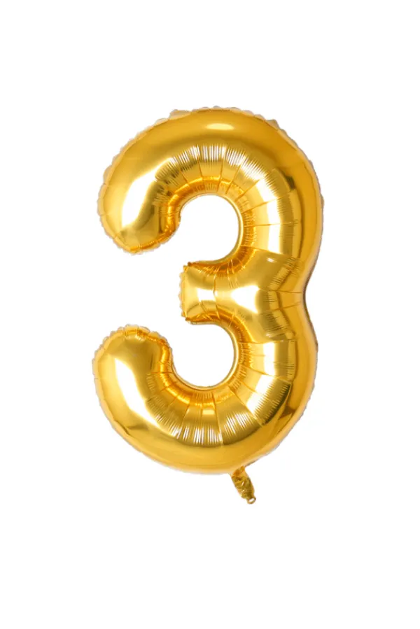 Jumbo Gold Number Balloon