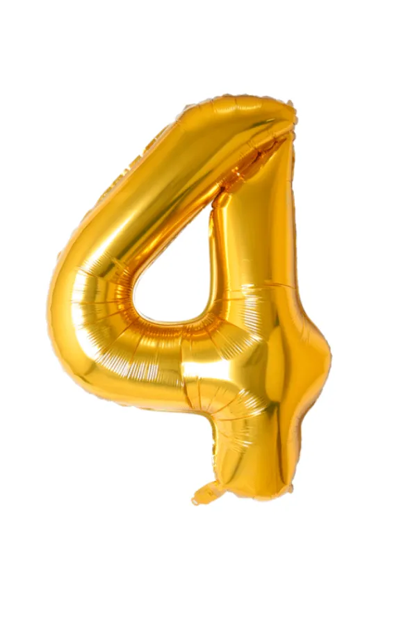 Jumbo Gold Number Balloon