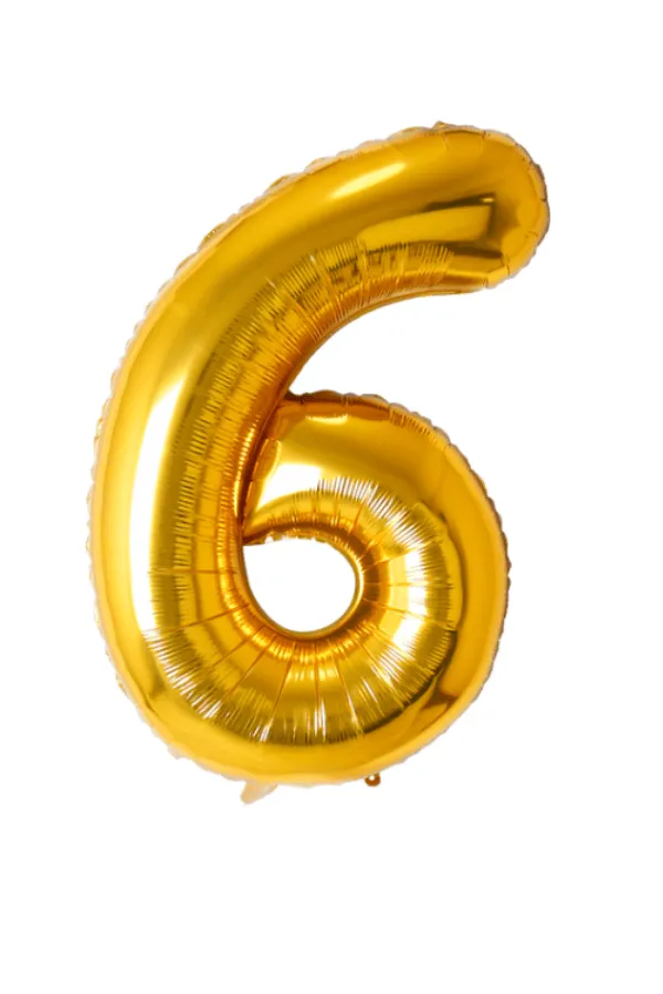 Jumbo Gold Number Balloon