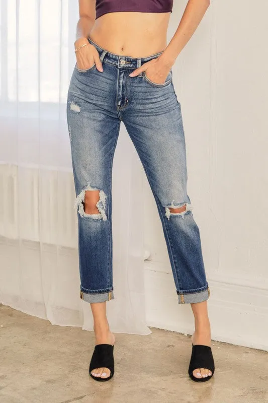 Kancan Alayna High Rise Mom Jean