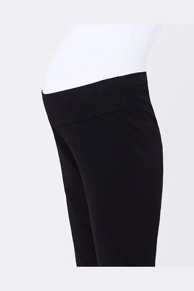 'Lancaster' Straight Leg Pants - Black