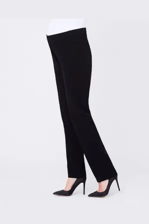 'Lancaster' Straight Leg Pants - Black
