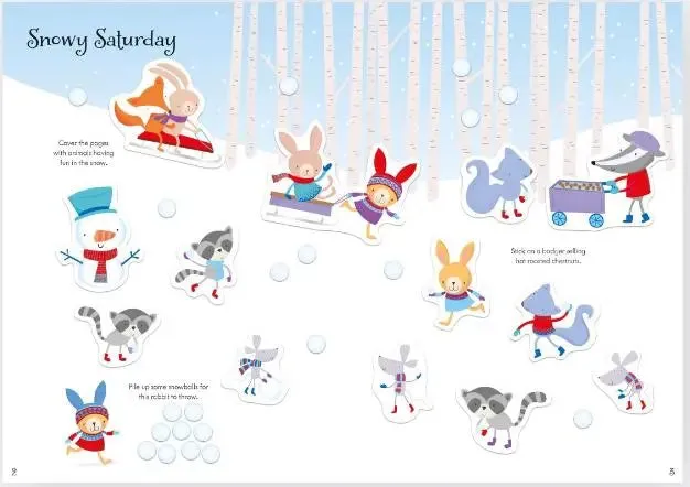 Little First Stickers Christmas Book