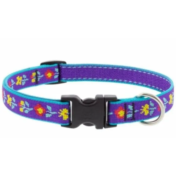 Lupine Pet Martingale Dog Collars 3/4" x 10"-14" Folk Flower