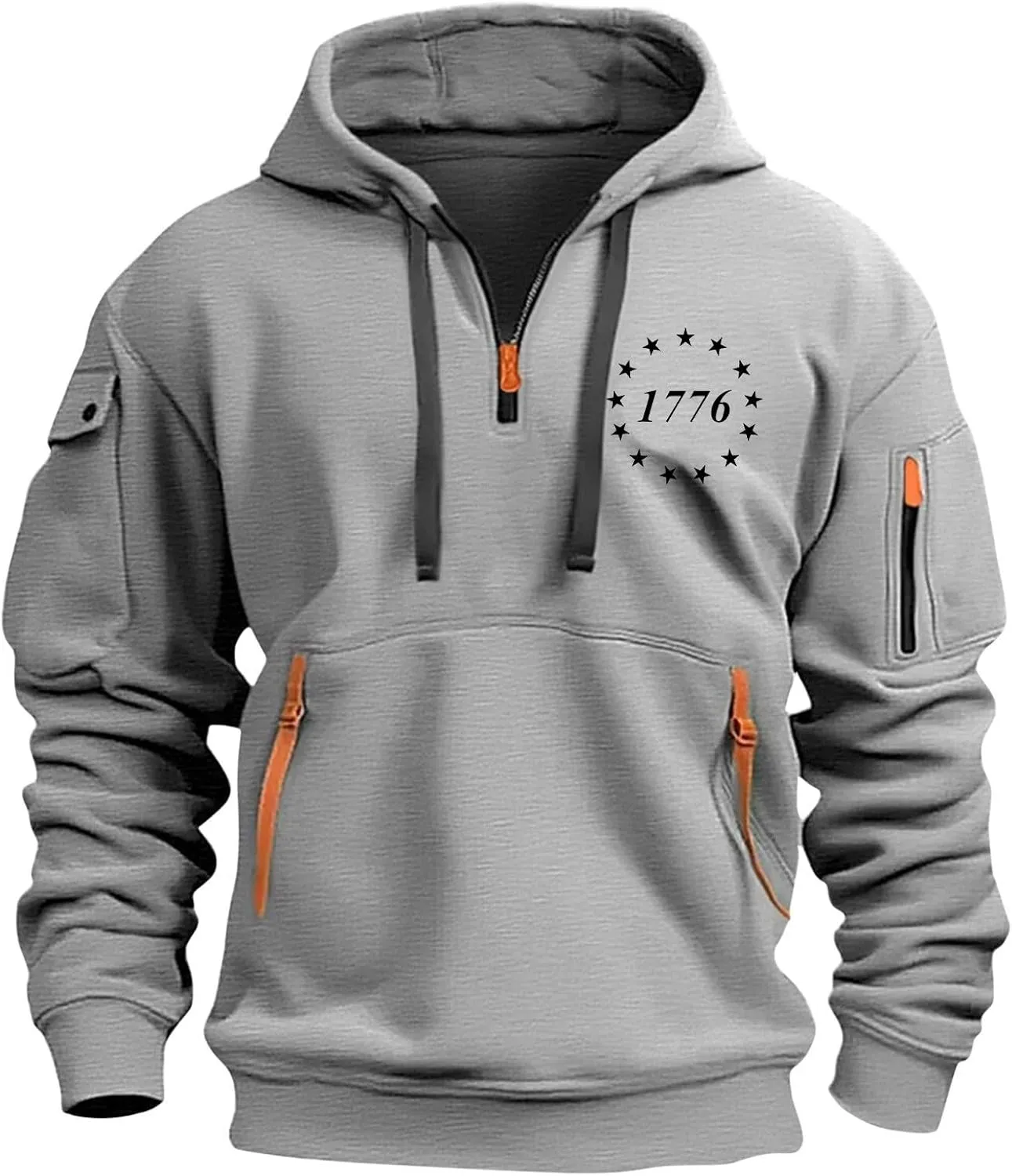 Mens Graphic Hoodies Pullover For Oversized Casual Pocket Prints Zip Up Sport Long Sleeve Sweatshirts
