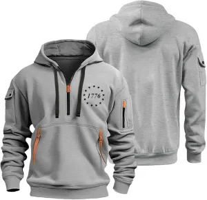 Mens Graphic Hoodies Pullover For Oversized Casual Pocket Prints Zip Up Sport Long Sleeve Sweatshirts