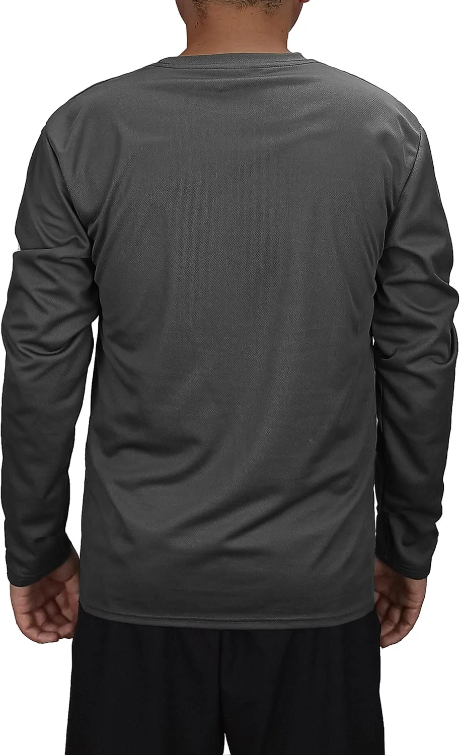 Mens Long Sleeve Quick Dry Workout Athletic T Shirt Running Moisture Wicking Classic Tee Shirts