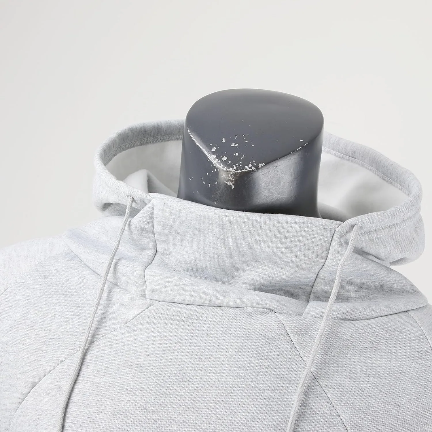Mens Mask Hoodies Hip Hop Oversize Pullover Solid Color Hooded Sweatshrits For Men Fall Streetwear Y2K Hoodies