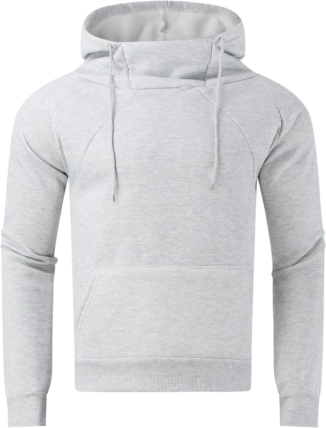 Mens Mask Hoodies Hip Hop Oversize Pullover Solid Color Hooded Sweatshrits For Men Fall Streetwear Y2K Hoodies