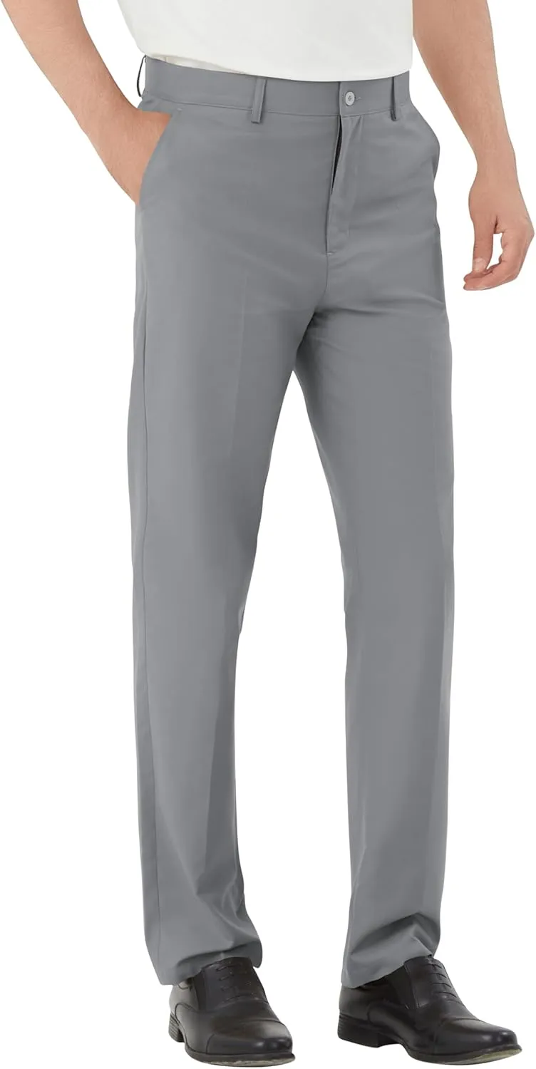 Men's Tall Classic Fit Flex Expandable Waist Flat Front Dress Pants