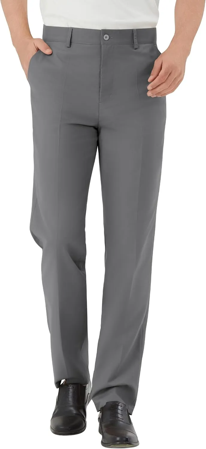 Men's Tall Classic Fit Flex Expandable Waist Flat Front Dress Pants