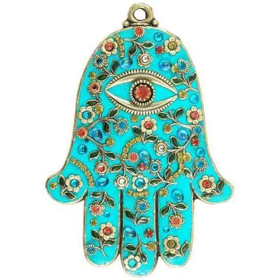 Michal Golan Wall Hamsa with Turquoise Enamel