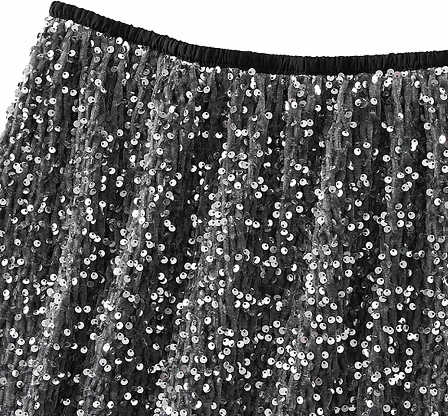 Midi Skirts for Women Fashion Casual Mid Length Skirts Boho Flowy Pleated Skirt Fashion Elastic High Waist Skirts