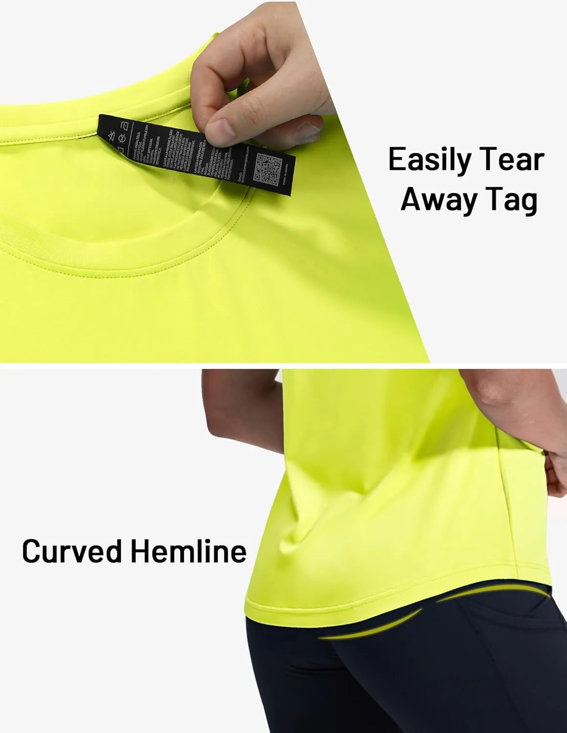 MIER Sleeveless Athletic Tops for Women Dry Fit Running Workout Tank Top Crew Neck UPF 50  Active Tennis Gym Yoga Tee Shirts