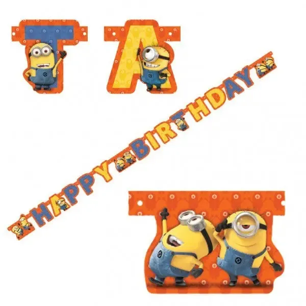 Minions Happy Birthday Banner