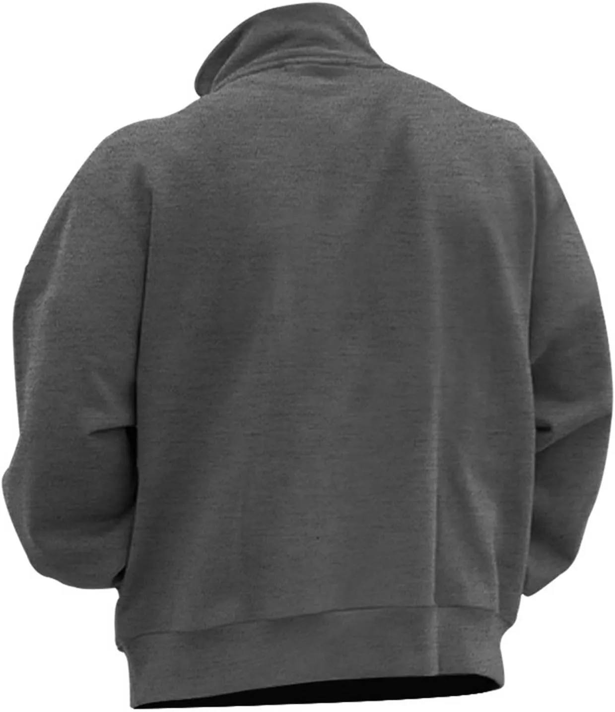 Muscularfit Heavyweight Zip Up Pullover Shirts for Men Long Sleeve Solid Quarter Zip Sweatshirts Lightweight Gym Athletic Top