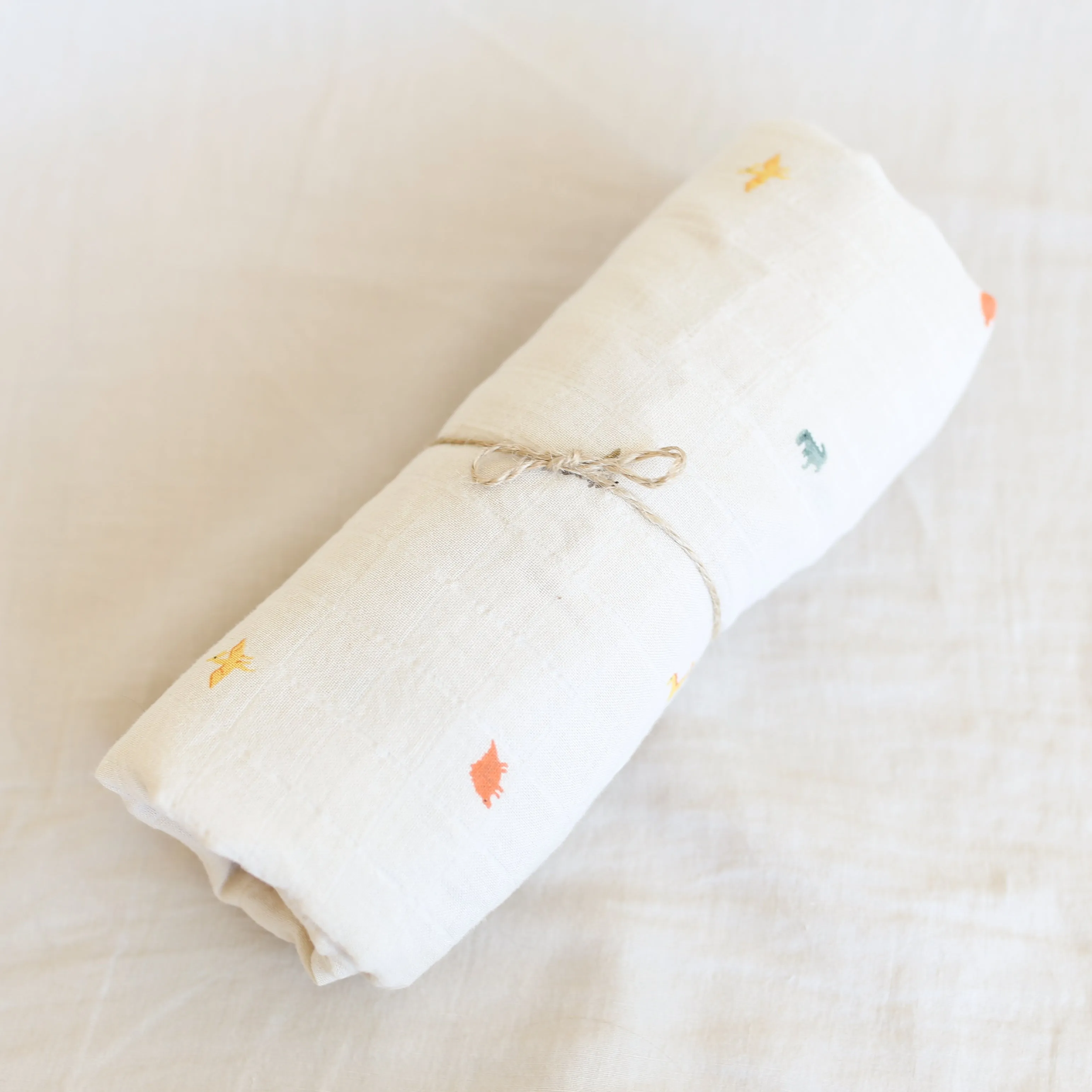 Organic Cotton Swaddle - Dinosaurs