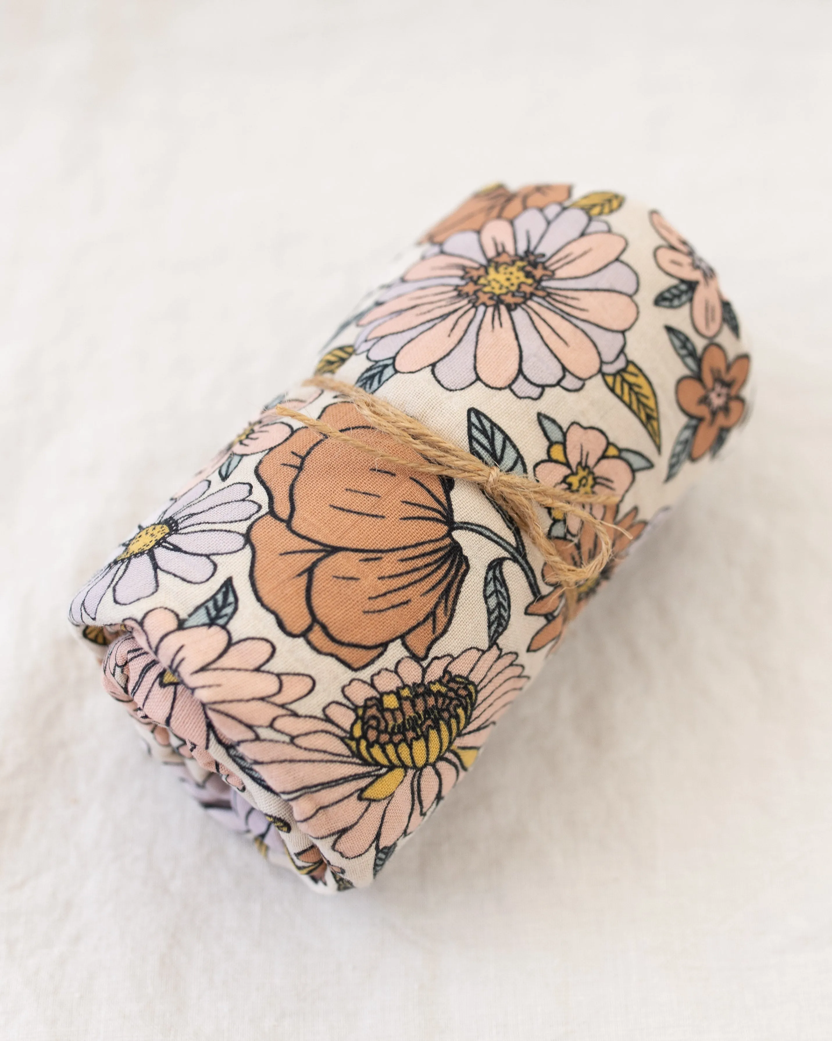 Organic Cotton Swaddle - Retro Flowers