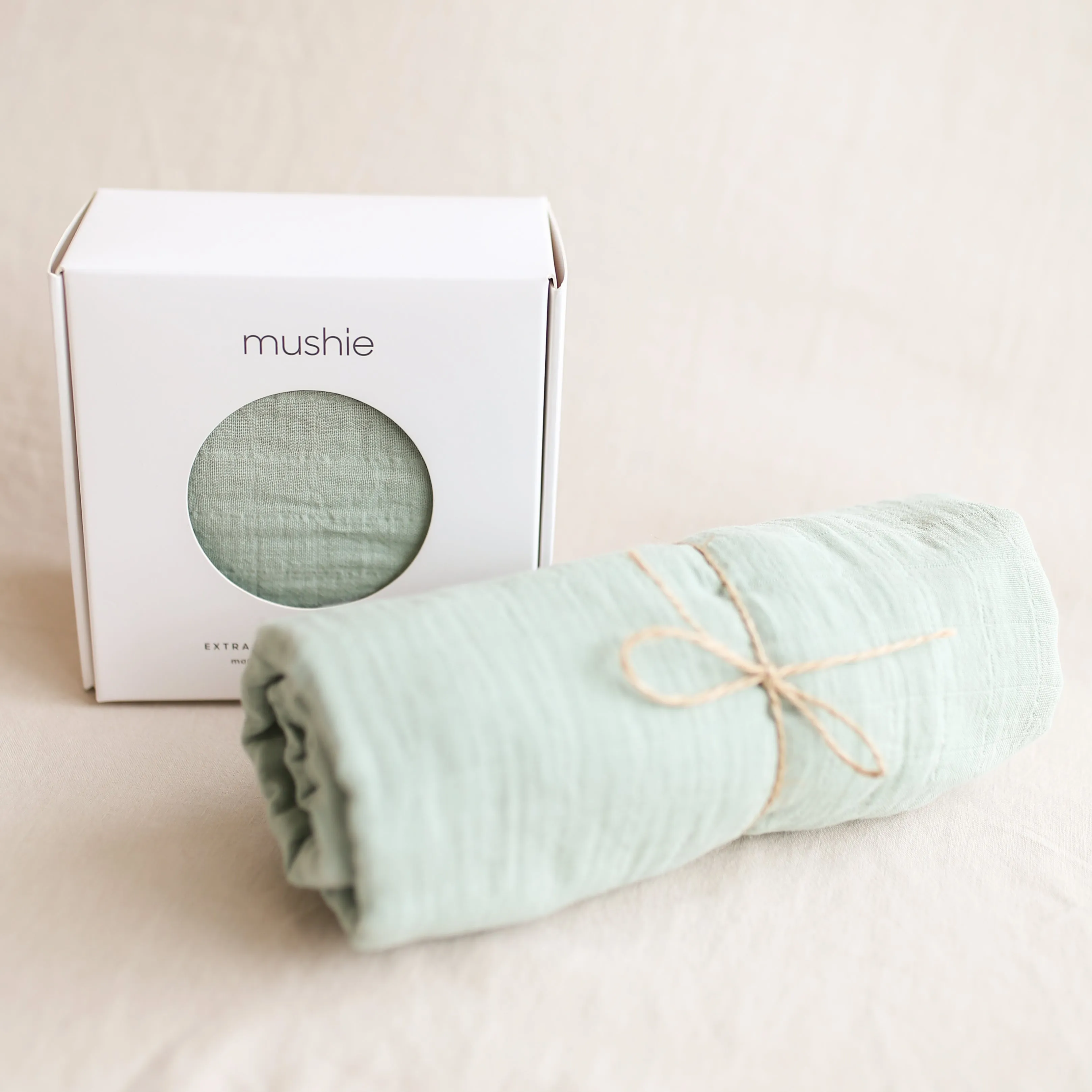 Organic Cotton Swaddle - Roman Green