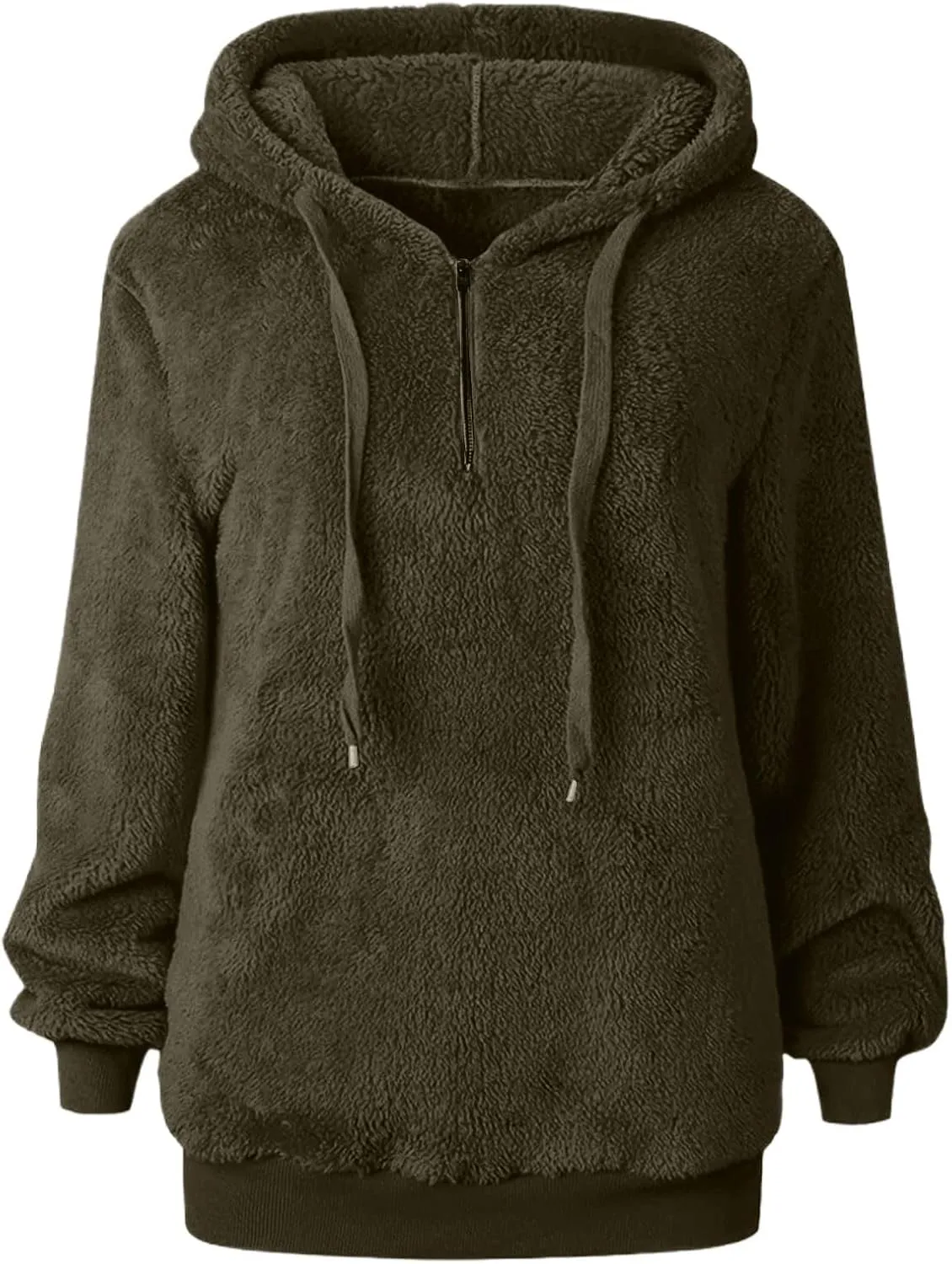 Oversized Sweatshirt for Teen Girls Sherpa Fuzzy Fleece Hooded Sweatshirts Soft Long Sleeve Pullover Fall Sweaters