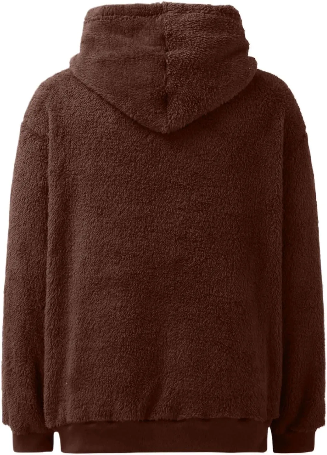 Oversized Sweatshirt for Teen Girls Sherpa Fuzzy Fleece Hooded Sweatshirts Soft Long Sleeve Pullover Fall Sweaters