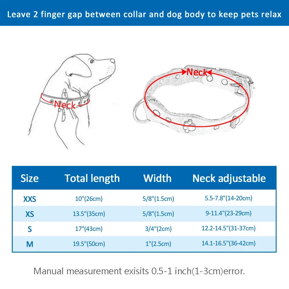 Premium Genuine Leather Dog Collar - Adjustable and Soft for Comfort